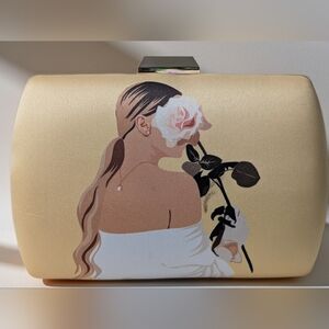 Handcrafted Blush Eclipse Clutch by INDIAURA